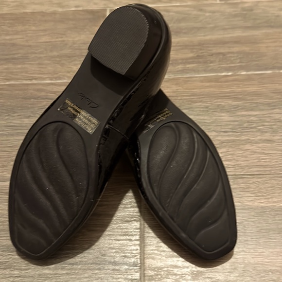 Clarks black croc leather shoes 7.5 - Picture 5 of 5